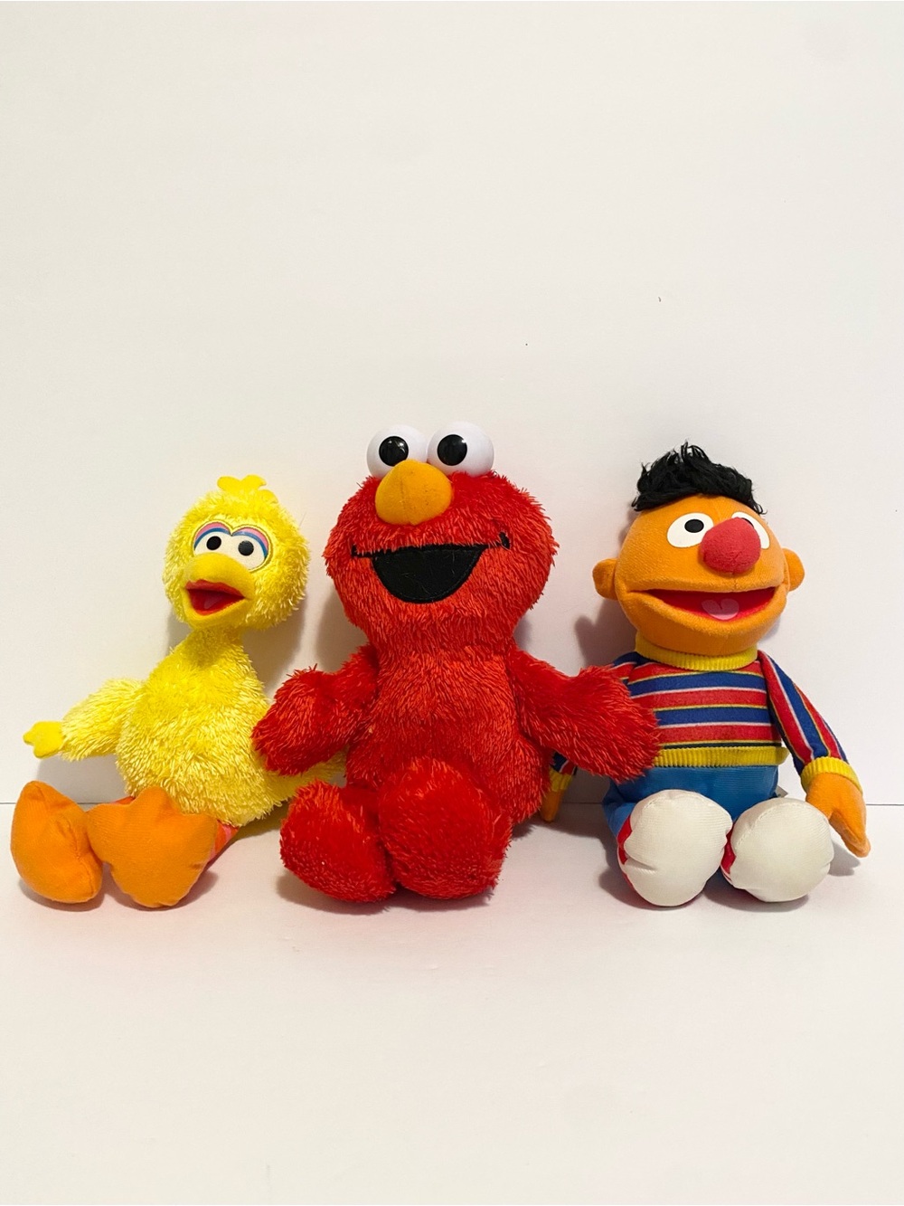 Sesame Street Plush Lot Elmo Big Bird Ernie Soft Doll Stuffed Animal Bundle Toy